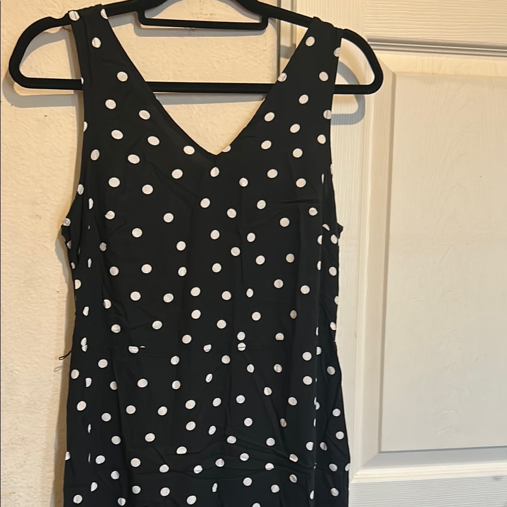 Polka Dot Sleeveless Dress